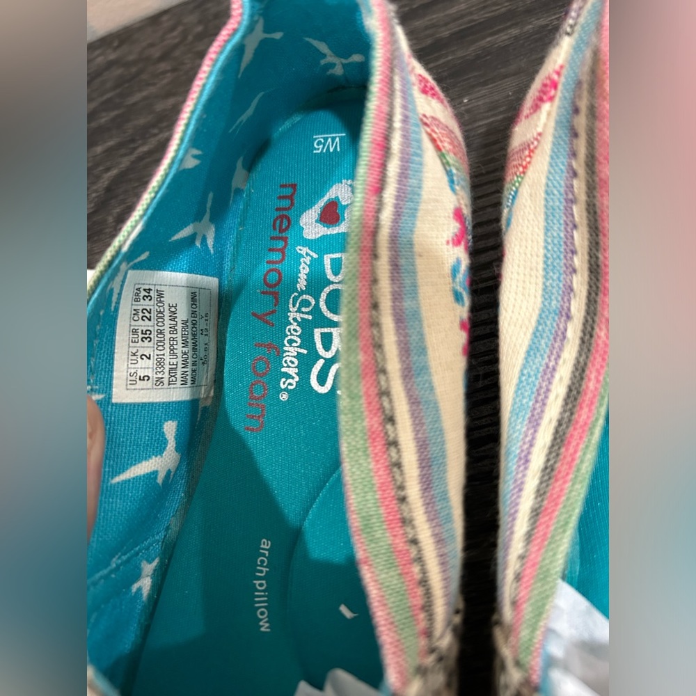 🔆SKECHERS BOBS Memory Foam Aztec Flats size 5! NEW with Tags - Picture 5 of 10